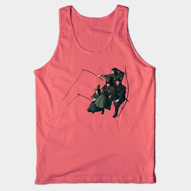 Fishing Samurai Tank Top by KikoeART